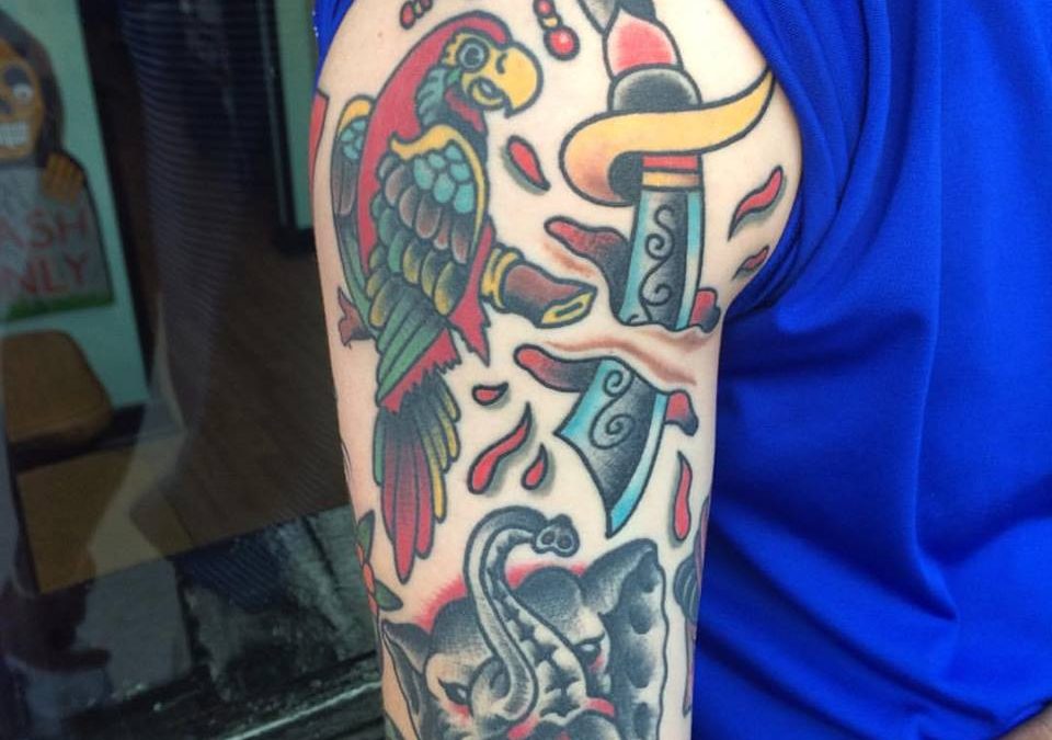 Parrot, Scimitar, & Elephant